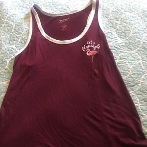 Burgundy tank top